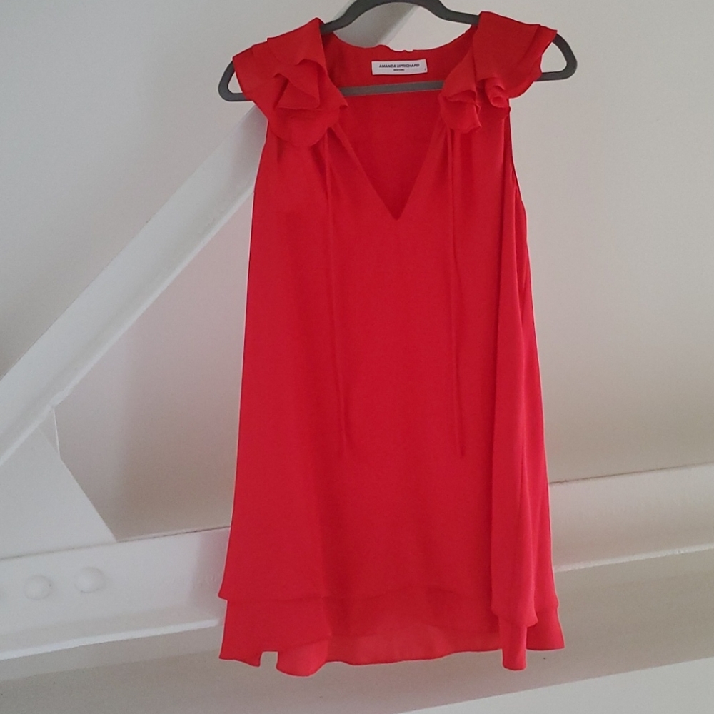 Flirty Little Red Dress by Amand Uprichard